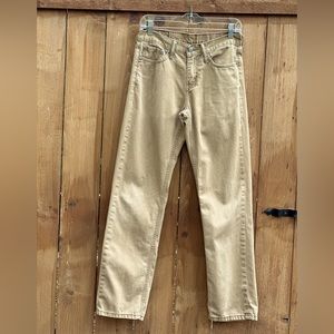 Levi Strauss 514 Khaki Jeans with Some Distressing Size 29X32
